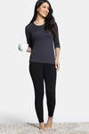 Zivame Knit Poly Thermal Top - Neutral Gray — thumbnail 4